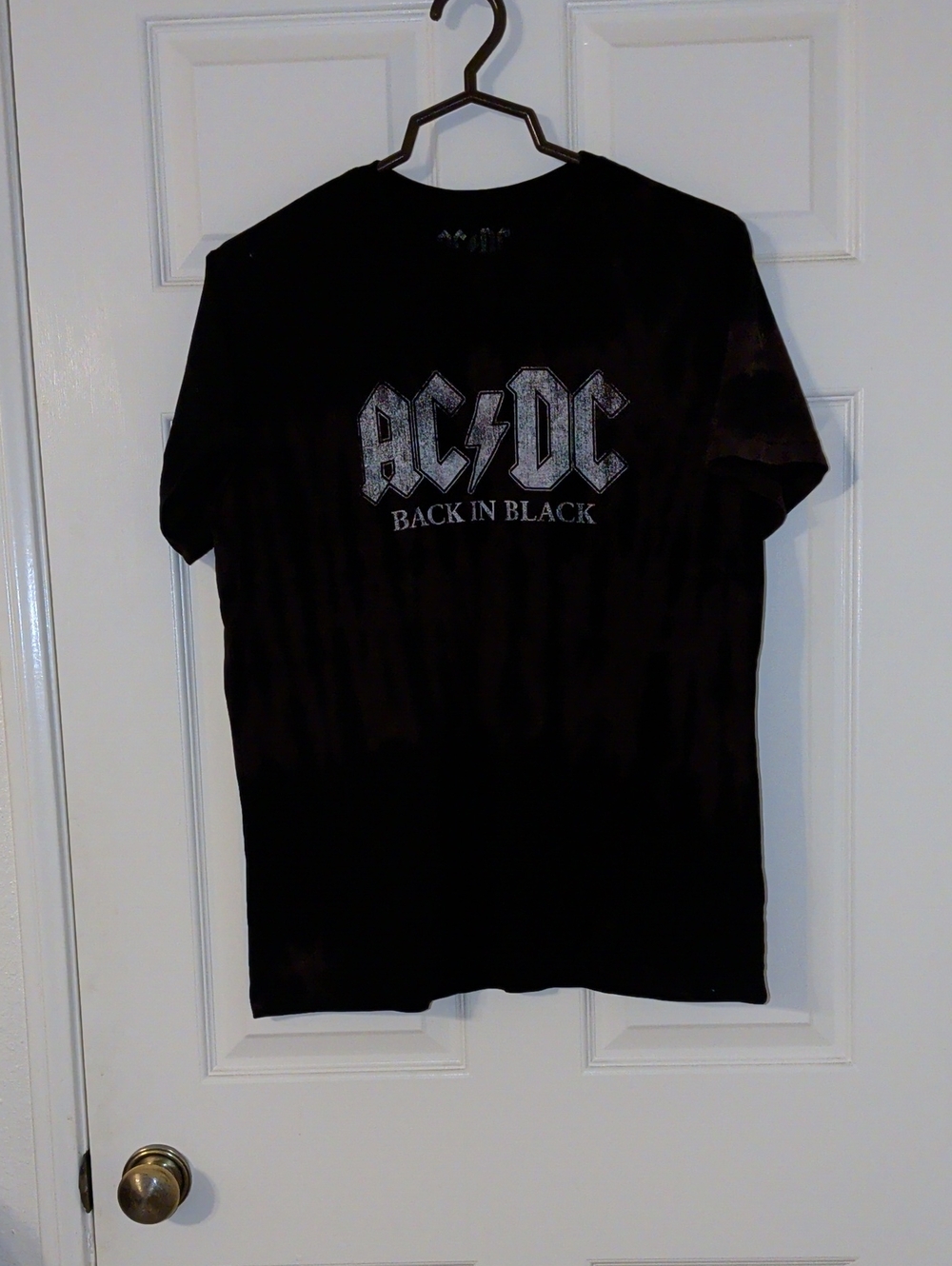 AC/DC Black Tee with Silver Logo